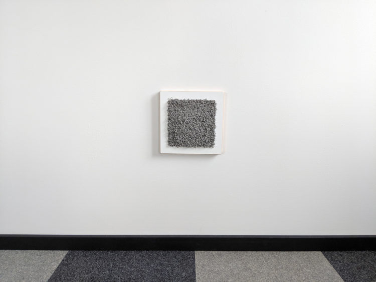Modern wall cat scratcher in white SDF and fog